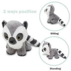 Wholesale ✨ AVOCATT FURRY GRAY LEMUR PLUSH 💯 -DOUGLAS STORE avocatt furry gray lemur plush 5