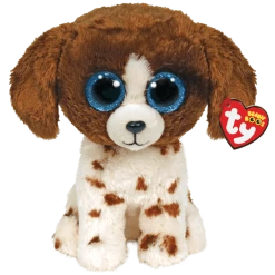 Coupon ⌛ TY MUDDLES BROWN AND WHITE 🦮 DOG BEANIE BOO ⌛